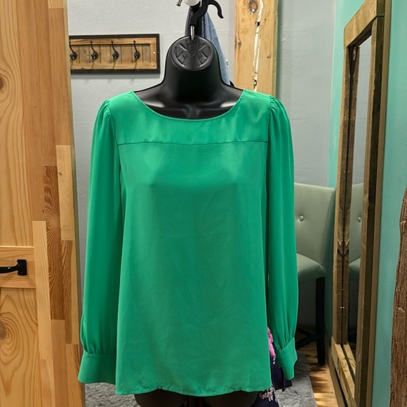 Gorgeous J. Crew green blouse.‎ - Picture 1 of 5